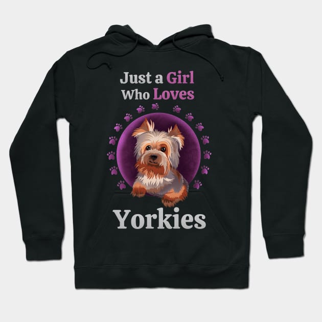 I Just Really Like Yorkies Hoodie by LetsBeginDesigns